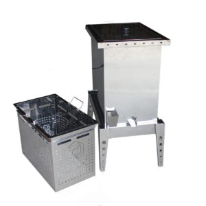 Topitor de ceara, inox, cu aburi 17 litri