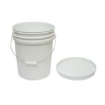 Galeata rotunda din plastic 20L cu capac pentru miere