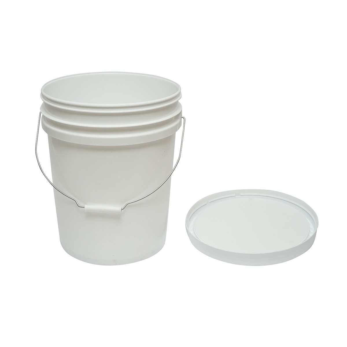 1-13 Galeata rotunda din plastic 20L cu capac pentru miere - imagine 1