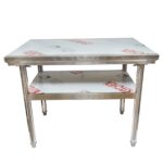 Masa de lucru apicola din inox 1000x700x800mm cu raft