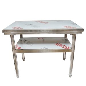 Masa de lucru apicola din inox 1000x700x800mm cu raft