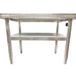 Masa de lucru apicola din inox 1000x700x800mm cu raft - imagine 2