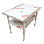 Masa de lucru apicola din inox 1000x700x800mm cu raft - imagine 3
