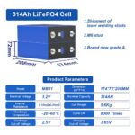 Baterie litiu LiFePO4 EVE 3.2V MB31 314Ah grad A – Performanță Superioară și Durabilitate Extinsă - imagine 4