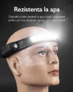 Lanterna cu lumina lumina rosie, alb, galben, acumulator 1200mah, senzor miscare, 10 moduri lumina - imagine 5