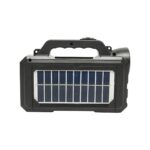 Kit iluminat portabil LED cu 2 becuri/proiector, panou solar si baterie 4000 mAhH - imagine 6