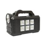 Kit iluminat portabil LED cu 2 becuri/proiector, panou solar si baterie 4000 mAhH - imagine 7