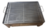 GRATAR DE GRADINA DIN INOX PE CARBUNI PENTRU CAMPING 40X30 CM