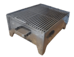 GRATAR DE GRADINA DIN INOX PE CARBUNI PENTRU CAMPING 40X30 CM - imagine 2