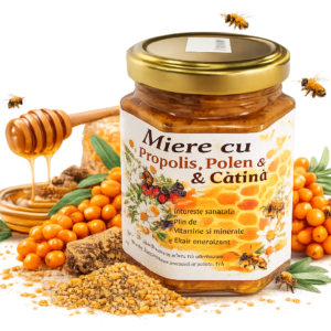 Mix miere, propolis, polen, si catina 250g