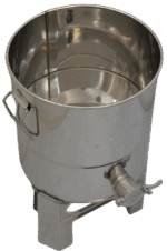 Maturator inox alimentar 35 kg miere 25 litri, canea inox si manere - imagine 2