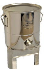 Maturator inox alimentar 35 kg miere 25 litri, canea inox si manere