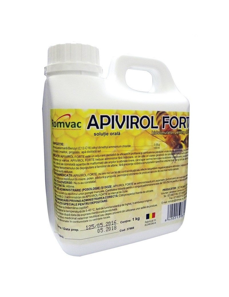 apivirol-forte-romvac-1kg Apivirol Forte Romvac 1KG - imagine 1