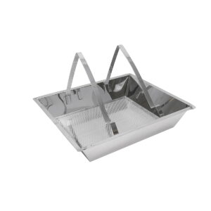 Tava inox pentru descapacit 520x415x110mm