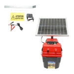 Aparat generator de impulsuri 6.9 Joule 12-220V cu baterie 12V, 14A si panou solar 20W
