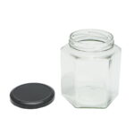 Borcan din sticla cu capac pentru miere 730ml - imagine 2