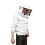 Bluza apicola alba cu masca de protectie marimea XXL - imagine 2