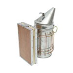 Afumator albine din otel galvanizat cu cilindru scut termic si burduf din piele 190mm - imagine 2