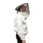 Bluza apicola alba cu masca de protectie marimea XL - imagine 3