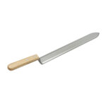 Cutit aplicol din inox lama dreapta si maner din lemn 400mm - imagine 3
