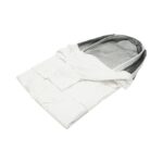 Bluza apicola alba cu masca de protectie tip gluga marimea L - imagine 5