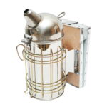 Afumator albine din inox cu cilindru scut termic si burduf din piele 250mm - imagine 5