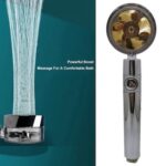 Cap de Dus de Inalta Presiune cu Filtru Turbo Elice si Comutator Rotativ la 360° - imagine 3