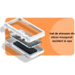 Suport pentru telefon de dus anti-aburire, rezistent la apa, cu rotatie de 360°, suport de montat pe perete, pentru baie, oglinda de perete, cada, bucatarie, Alb - imagine 6